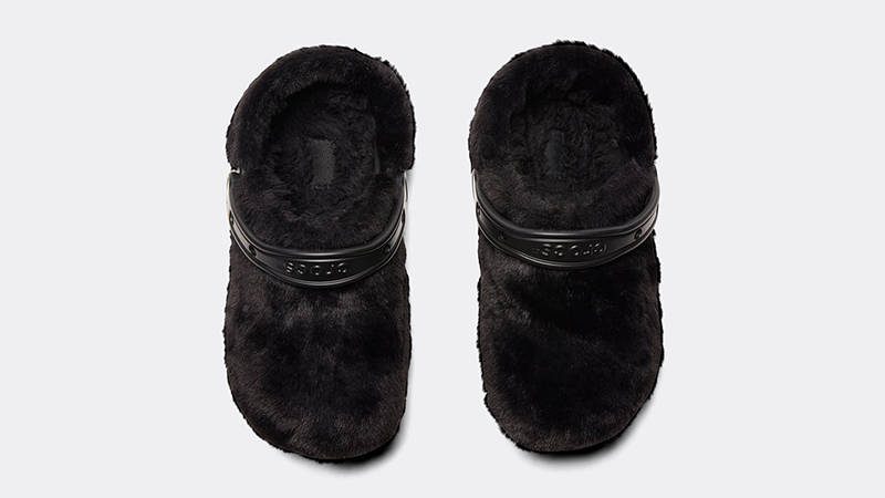 Crocs Classic Clog Cozy Fuzz Black