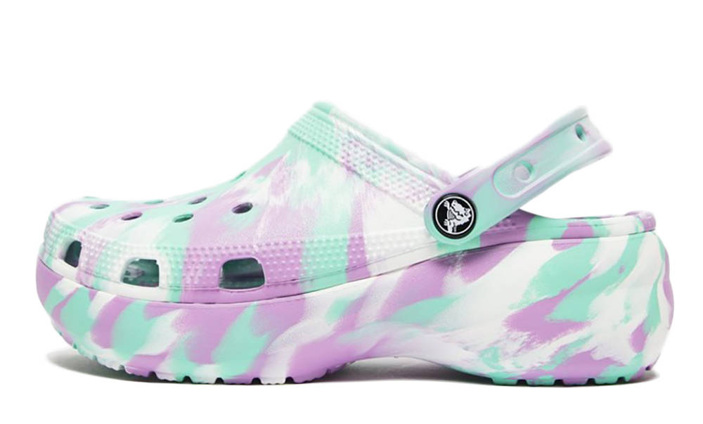 Crocs Classic Clogs Platform Purple Green