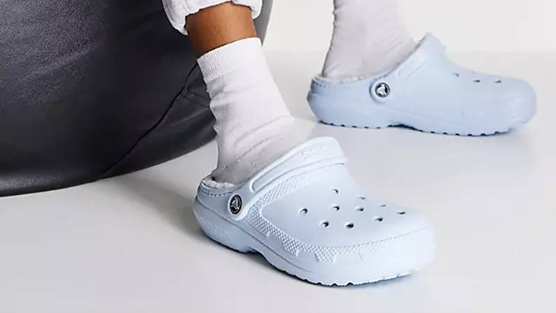 Crocs Lined Clogs Mineral Blue