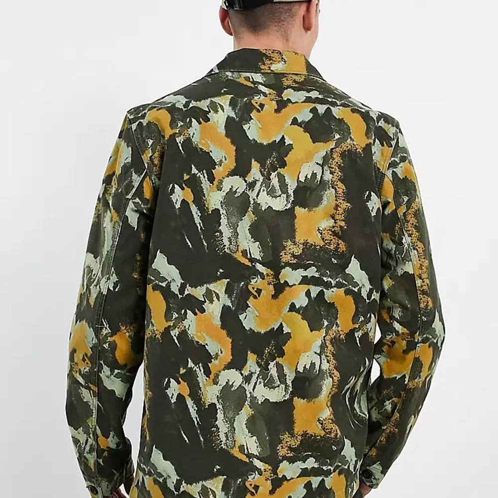 Dickies Crafted Overshirt Camo Green Back
