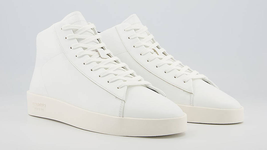 Fear of God Essentials Tennis Mid White Side