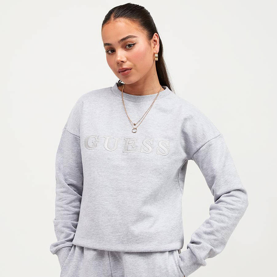 Guess Fleece Embroidered Sweatshirt