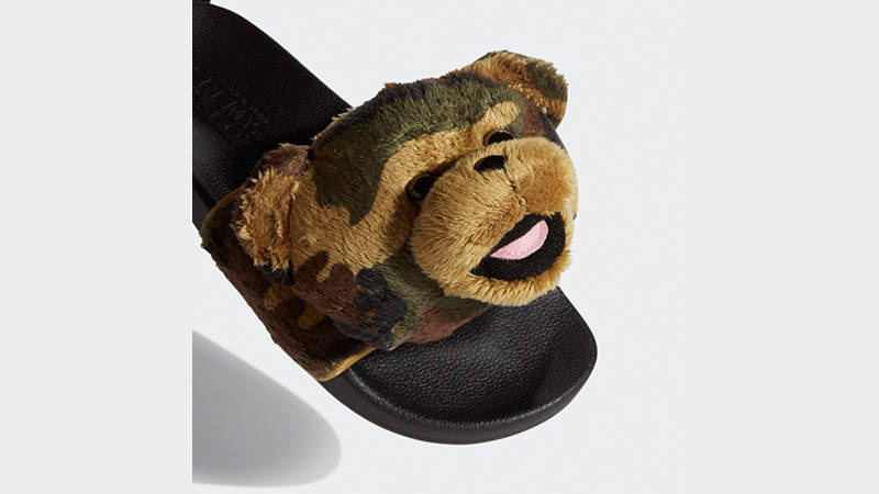 Jeremy Scott x adidas Adilette Teddy Slides Black Where To Buy
