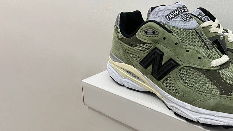 JJJJound x New Balance 990v3 Khaki Olive Green