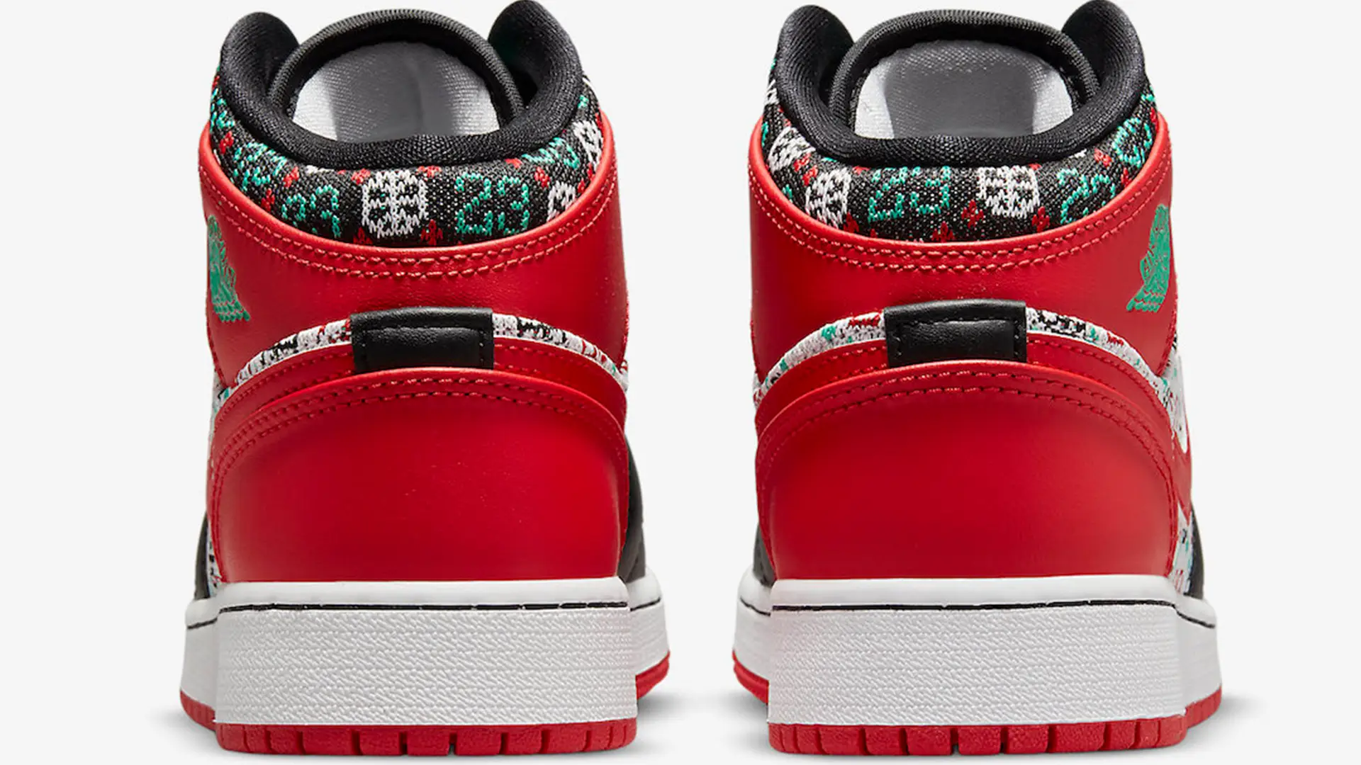 The Air Jordan 1 Mid GS “Holiday” Gets Wrapped Up in a Festive Pattern ...