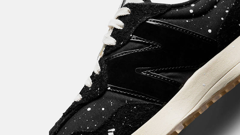 Joshua Vides x New Balance 327 Black Closeup