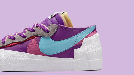 The KAWS x sacai x Nike Blazer Low "Purple" is Dropping Soon The KAWS x sacai x Nike Blazer Low "Purple" is Dropping Soon