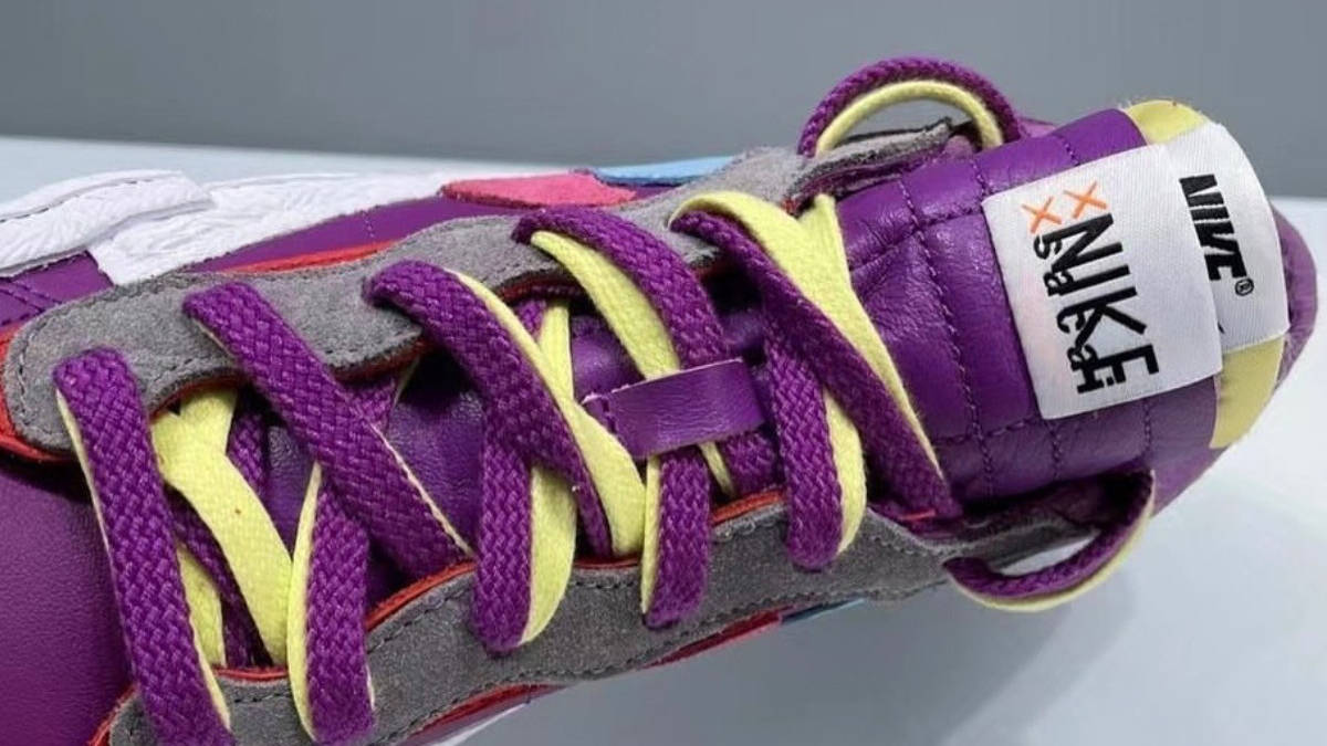 KAWS x sacai x Nike Blazer Low Purple Multi