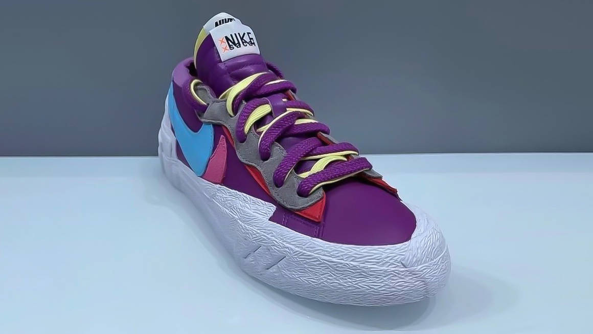 KAWS x sacai x Nike Blazer Low Purple Multi
