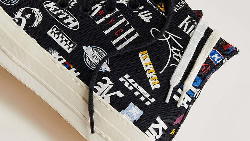 KITH x Converse Chuck 70 10th Anniversary Black Detail