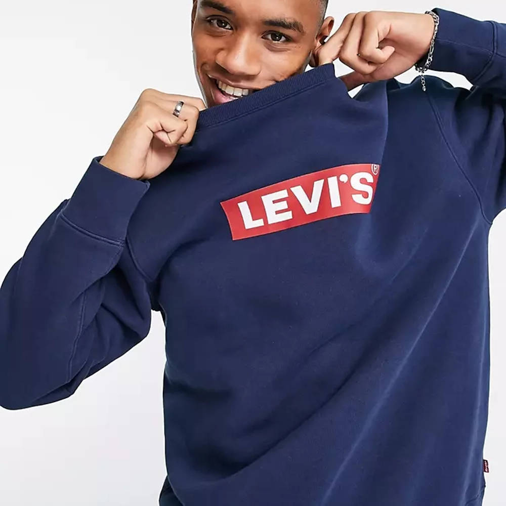 Levi's Boxtab Logo Sweatshirt - Navy 
