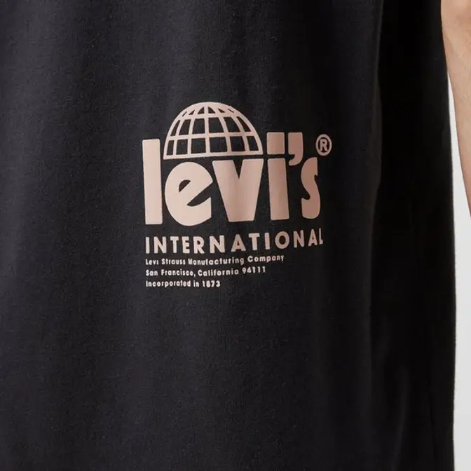 Levis RT Poster INTL T-Shirt Black Detail