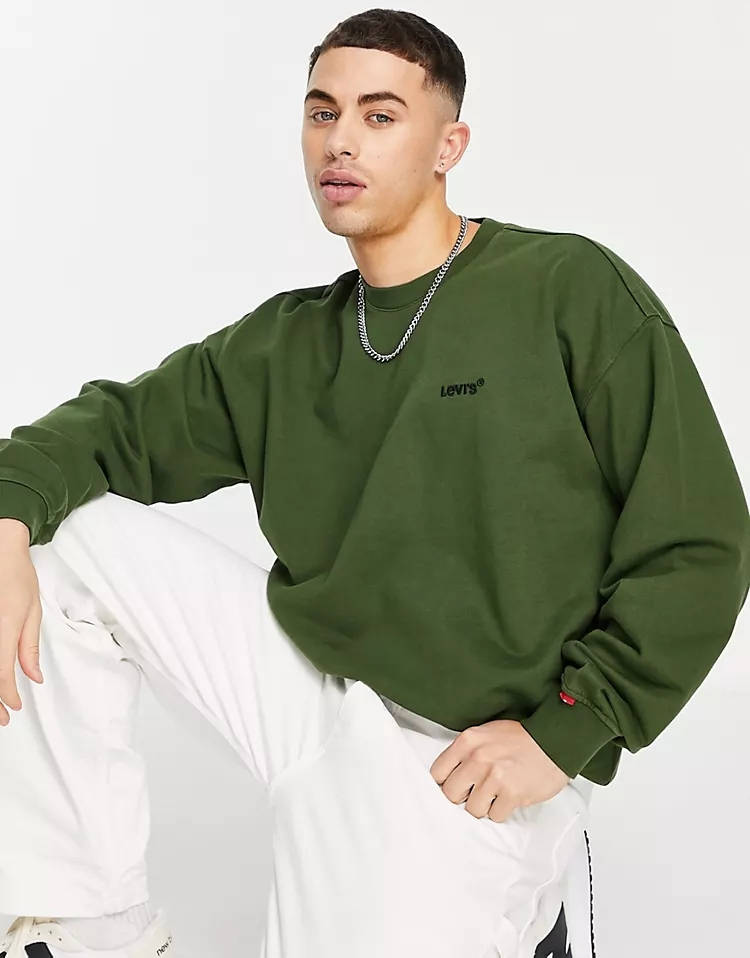 Levi's shop sweatshirt green