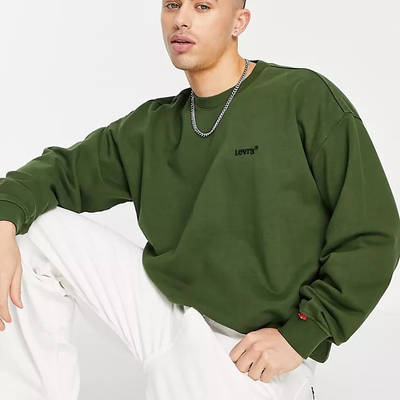 levis green jumper