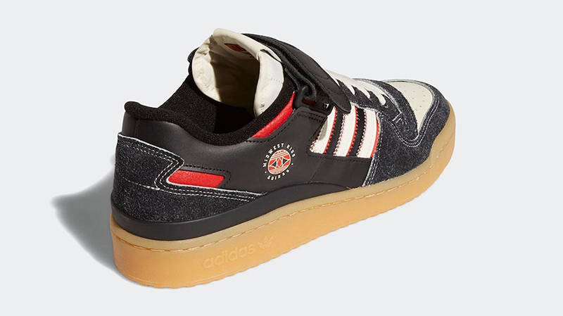 Midwest Kids x adidas Forum Low Black Gum GW0035 Back