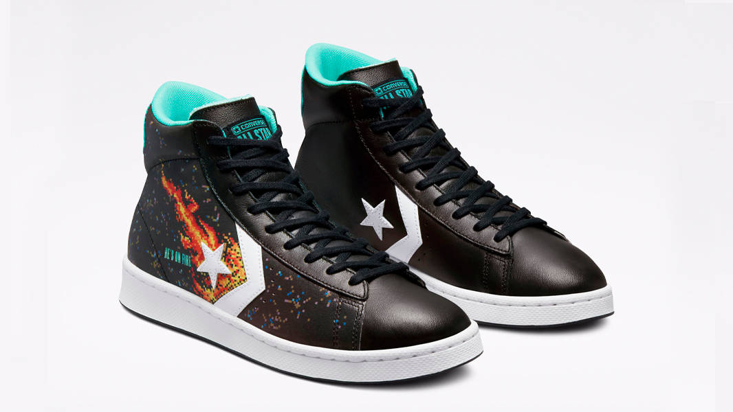 NBA Jam x Converse Pro Leather Hi Black Front