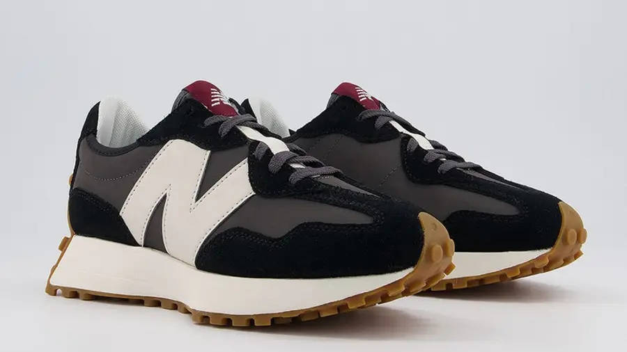 new balance 327 black black