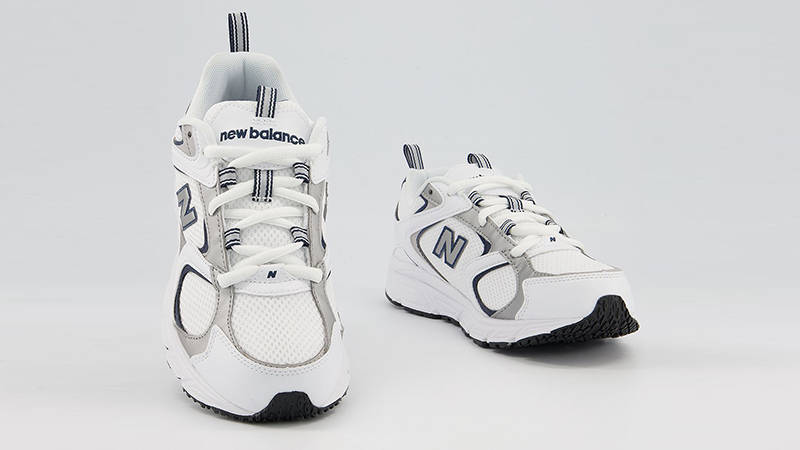 New Balance 408 White Navy Front