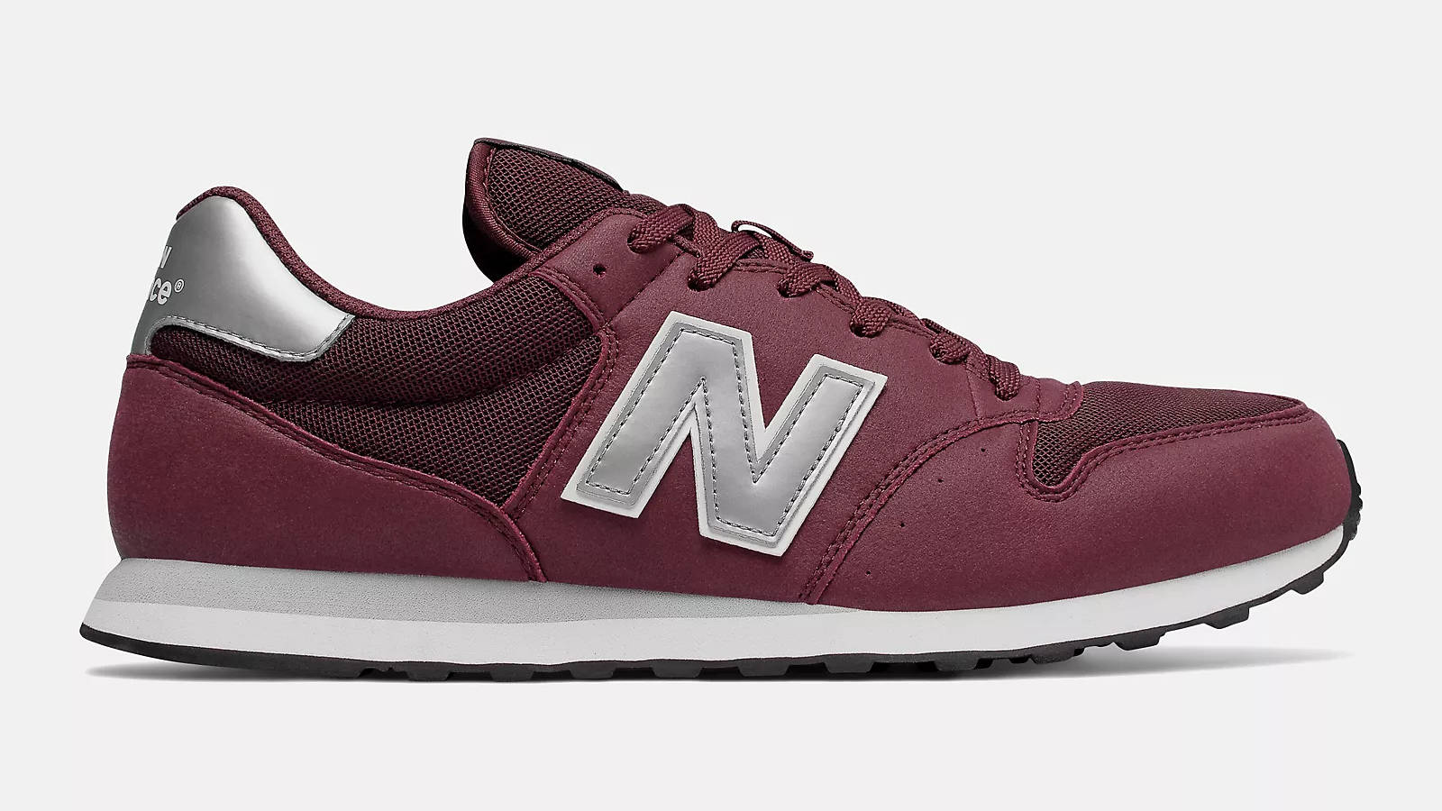 New Balance 500 Burgundy Silver