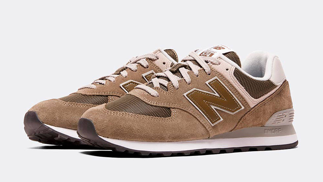 New Balance 574 Olive Grey Front