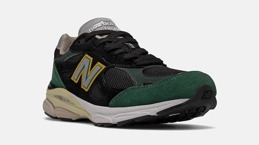 New Balance 990v3 Made in USA Black Green M990CP3 Side