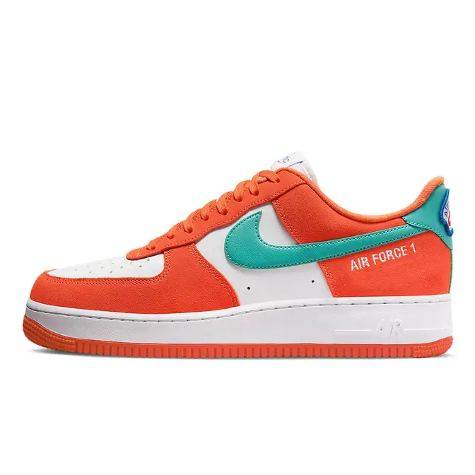 Orange and blue sales nike air force 1