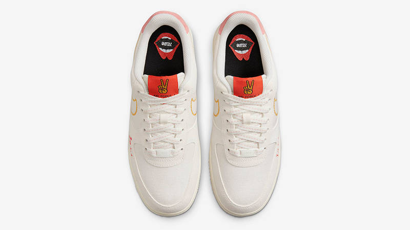 Nike Air Force 1 Low Peace Sail Crimson DQ7656-100 Top