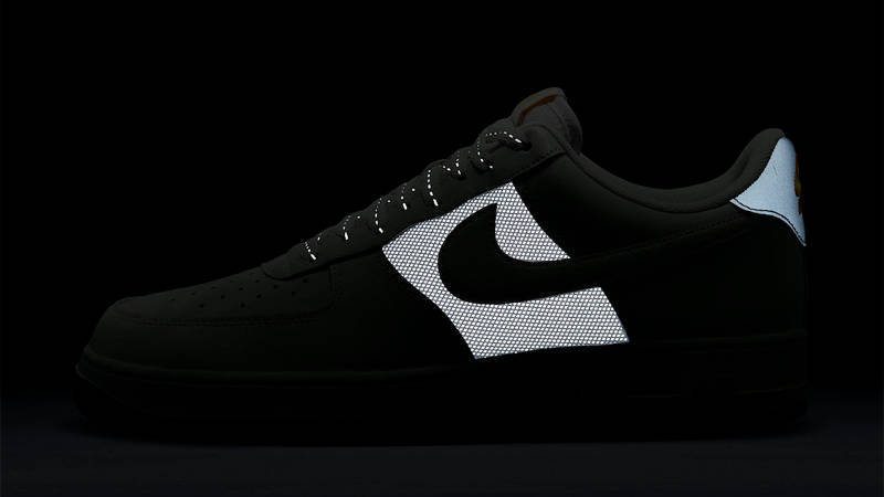 Nike Air Force 1 Low Reflective Light Bone In Dark