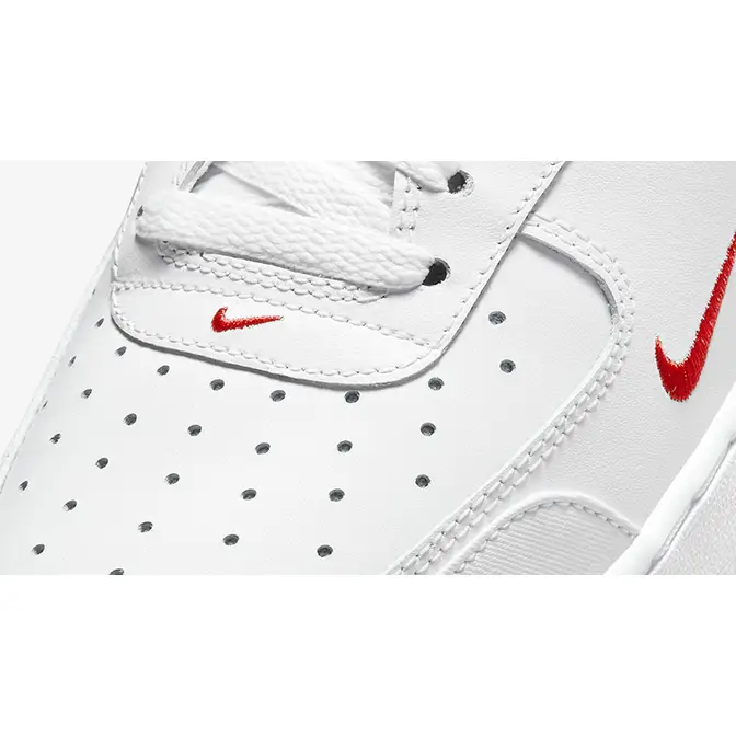 white air forces with reflective tick