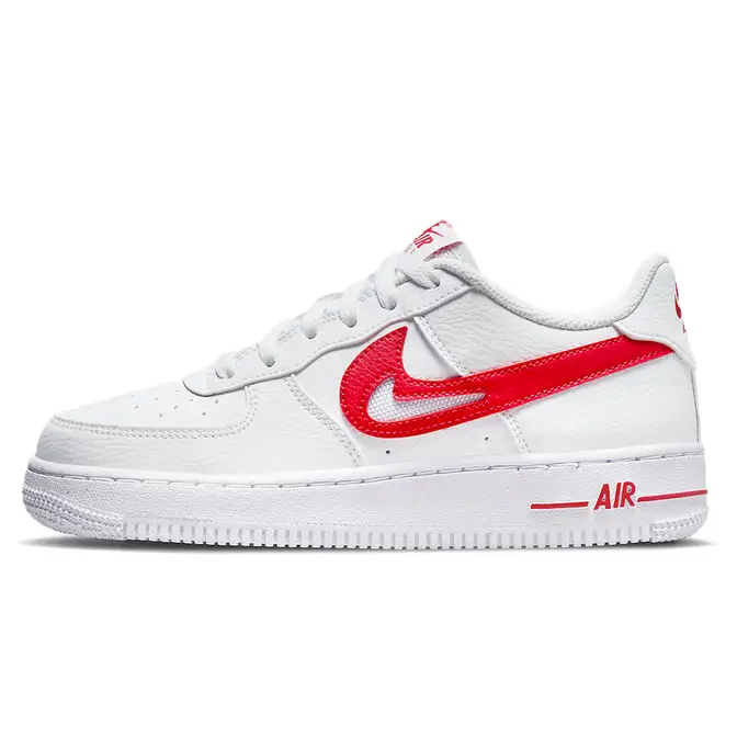 Nike Air Force 1 Low GS White Red | Where To Buy | DR7970-100 | The ...