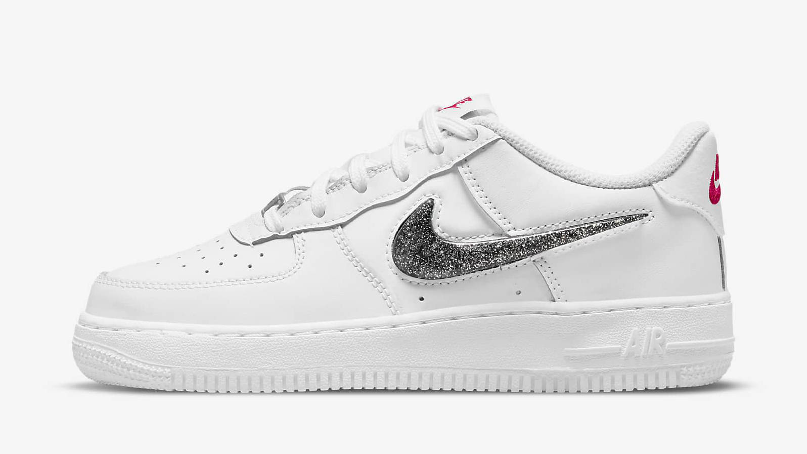 Nike Air Force 1 LV8 GS White Metallic Silver