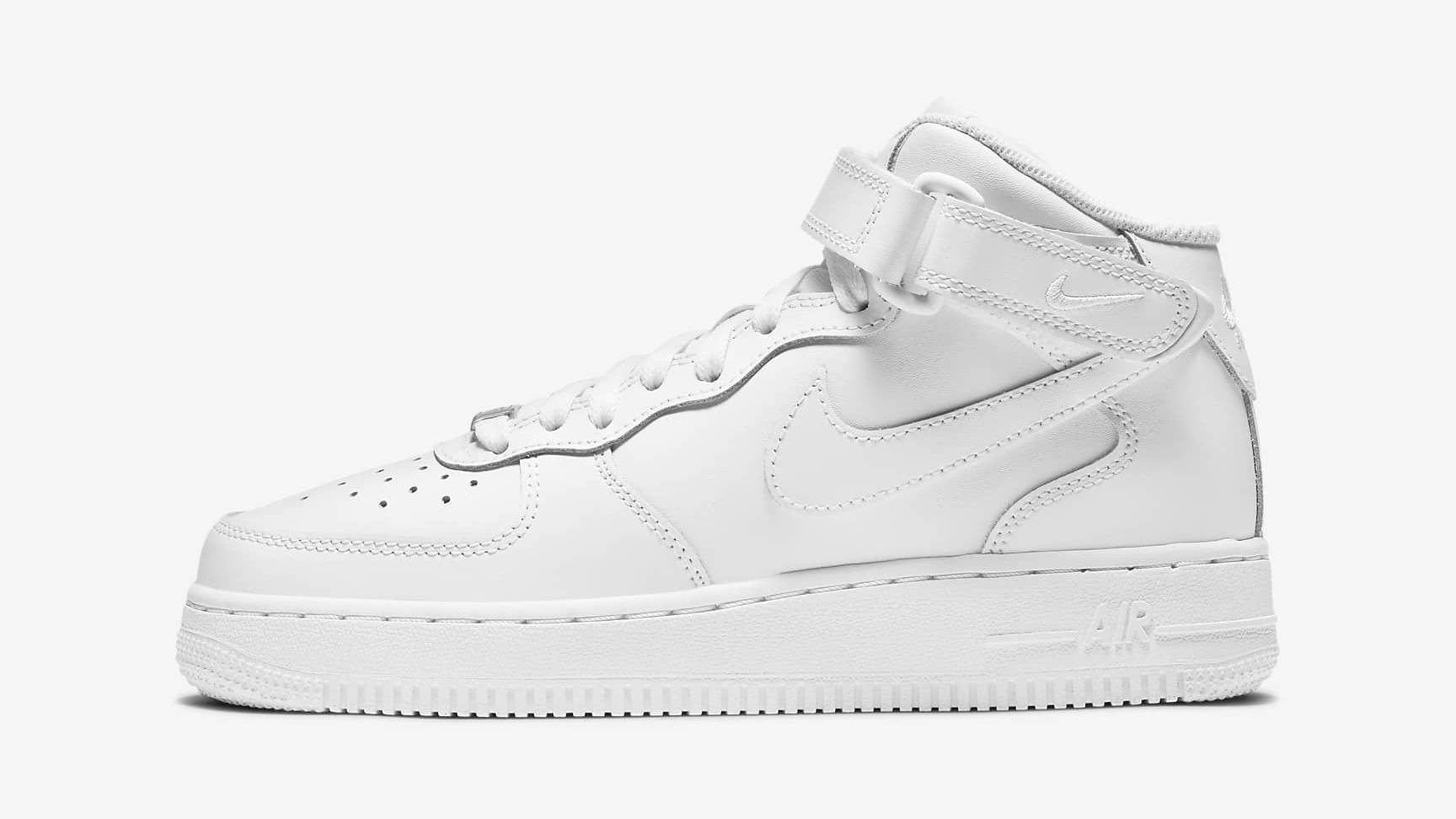 Nike Air Force 1 Mid LE GS White