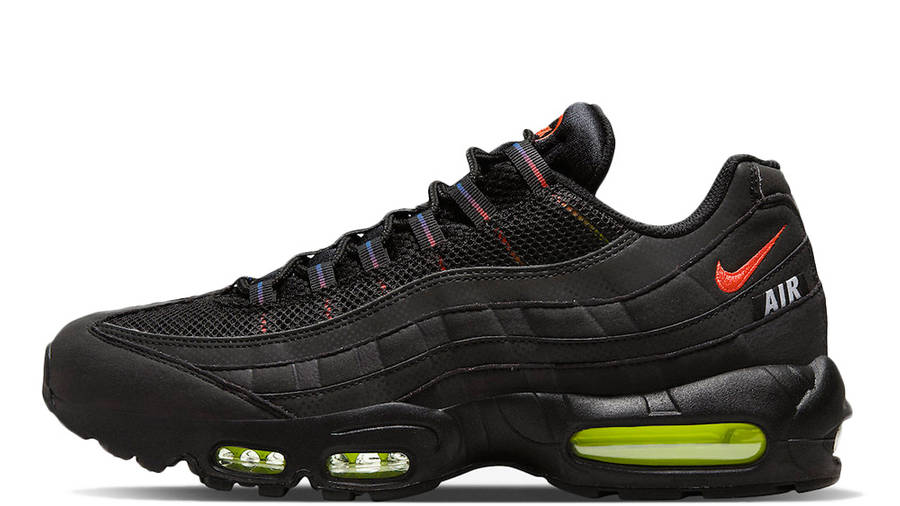 nike air max 95 black crimson yellow