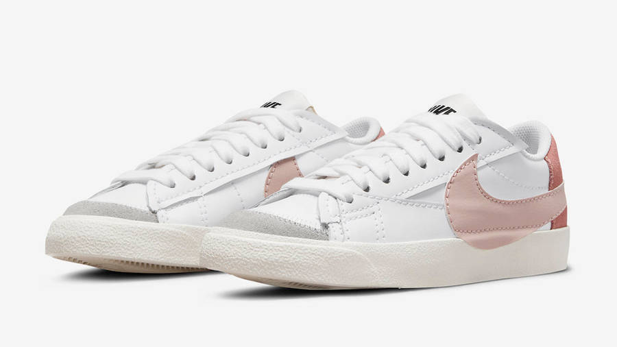 Nike Blazer Low Jumbo White Pink Front