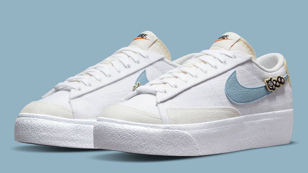 Nike Blazer Low Platform Air Sprung White Blue