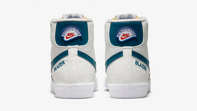 Nike Blazer Mid 77 Athletic Club White Teal DQ8596-100 back
