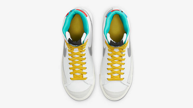 Nike Blazer Mid GS White Silver Floral