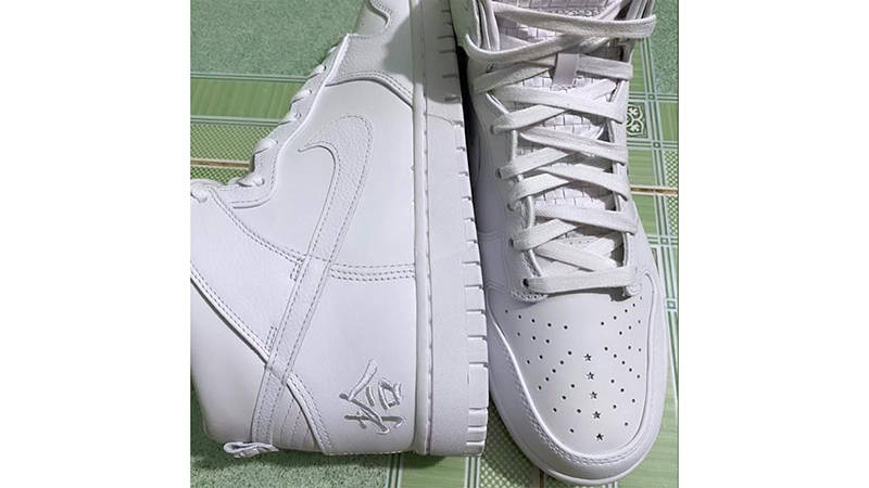 Nike Dunk High Woven Tongue White Top