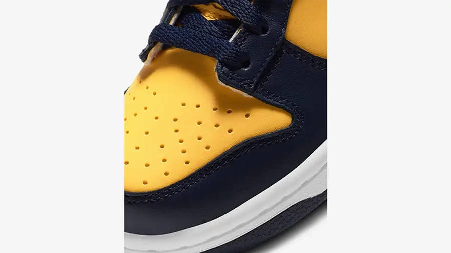 Nike Dunk Low GS Michigan CW1590-700 Detail