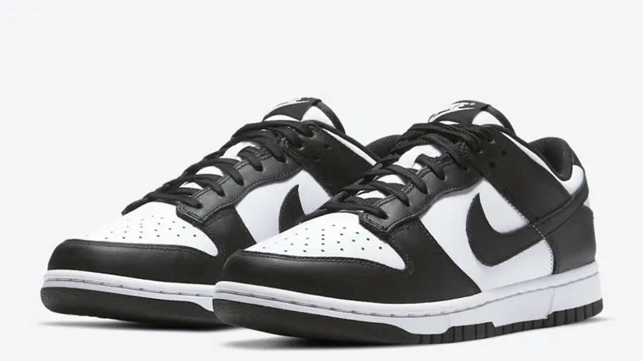 dunk black and white nike