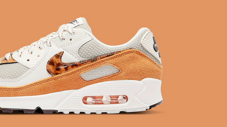 An Animal Print Swoosh Decorates the Nike Air Max 90 "Leopard"