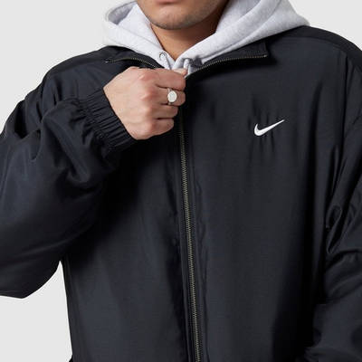 Nike NRG Swoosh Satin Bomber Jacket Black Detail 2