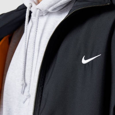 Nike NRG Swoosh Satin Bomber Jacket Black Detail