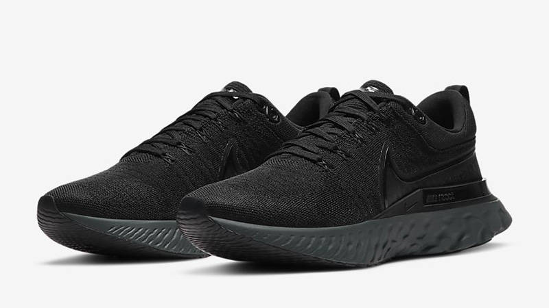 Nike React Infinity Run Flyknit 2 Black Iron Grey CT2357-003 front