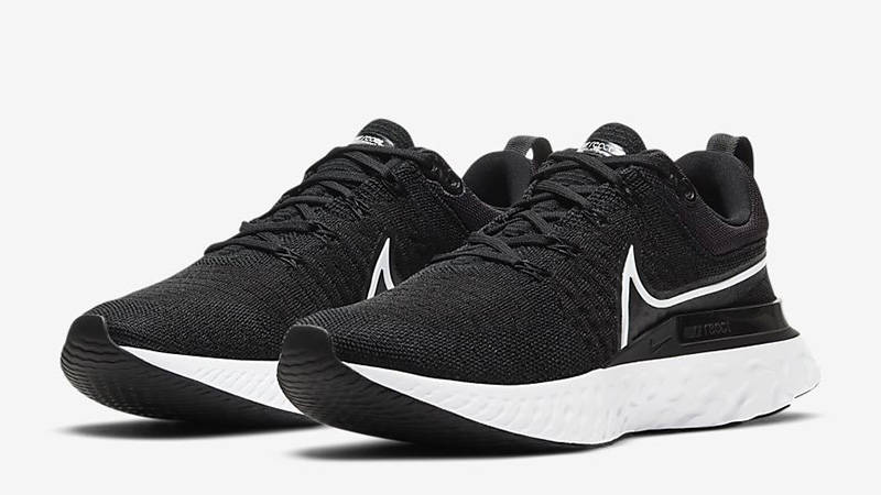 tenis nike react infinity run flyknit 2 black