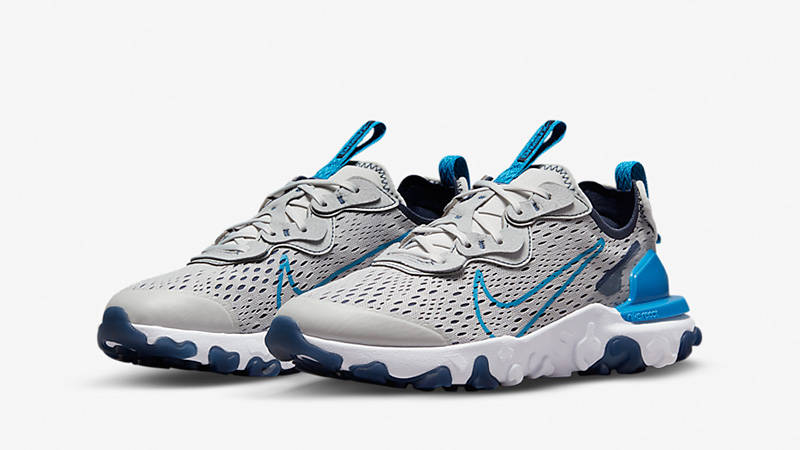 nike react grey blue