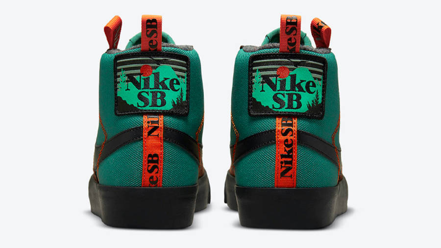 Nike SB Blazer Mid Acclimate Noble Green Back