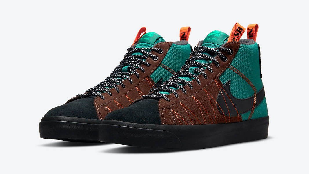 Nike SB Blazer Mid Acclimate Noble Green Front