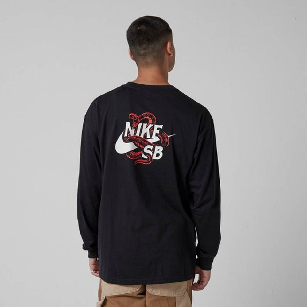 Nike SB Snaked Long Sleeve T-Shirt Black Back