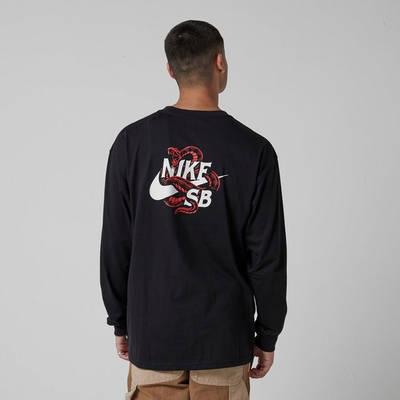 Nike SB Snaked Long Sleeve T-Shirt Black Back